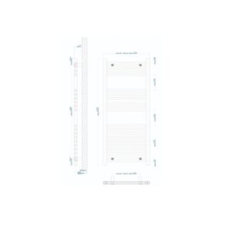 Eastbrook Westward Straight Heated Towel Rail - Chrome - Image 21