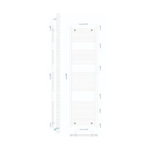 Eastbrook Westward Straight Heated Towel Rail - Chrome - Image 25