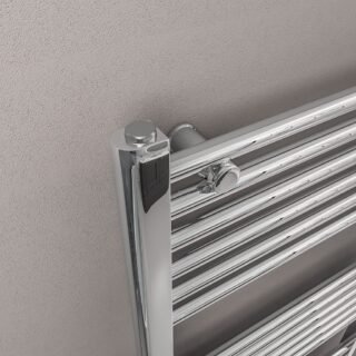 Eastbrook Westward Straight Heated Towel Rail - Chrome - Image 3