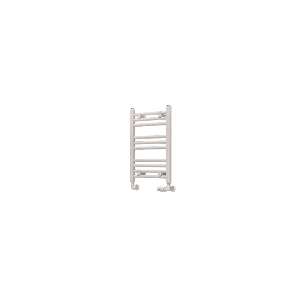Eastbrook Wingrave Straight Heated Towel Rail – Gloss White - 600mm x 400mm