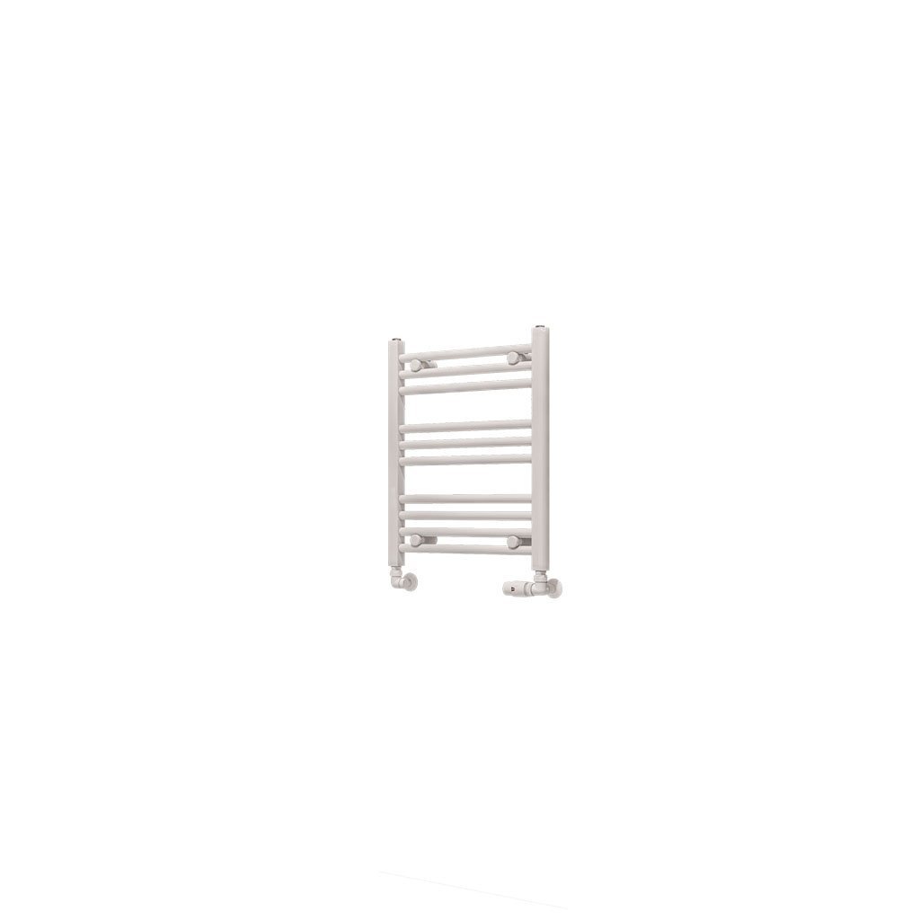 Eastbrook Wingrave Straight Heated Towel Rail – Gloss White - 600mm x 500mm