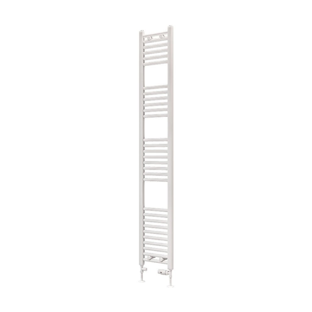 Eastbrook Wingrave Straight Heated Towel Rail – Matt White - 1800mm x 300mm