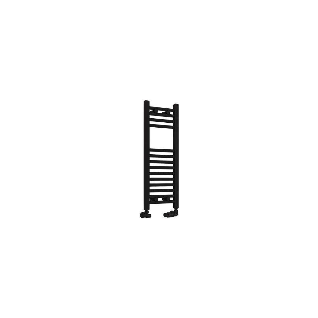 Eastbrook Wingrave Straight Heated Towel Rail – Matt Black - 800mm x 300mm