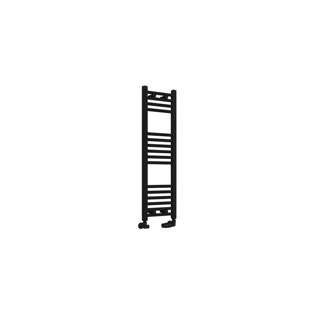 Eastbrook Wingrave Straight Heated Towel Rail – Matt Black - 1000mm x 300mm