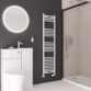 Eastbrook Wingrave Curved Heated Towel Rail - Gloss White - Image 13