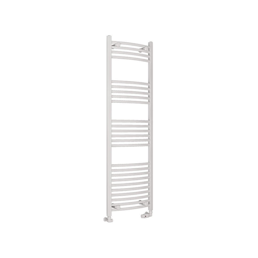 Eastbrook Wingrave Curved Heated Towel Rail – Gloss White - 1600mm x 500mm