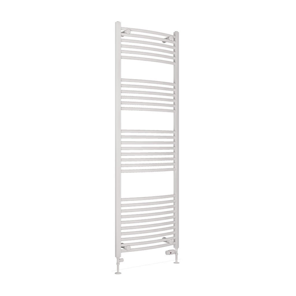 Eastbrook Wingrave Curved Heated Towel Rail – Gloss White - 1800mm x 600mm