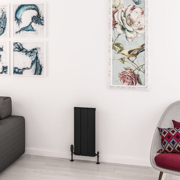 Eastbrook Withington Aluminium Designer Radiator - Matt Black