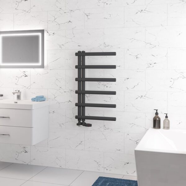 Eastbrook Marlow E-Style Designer Heated Towel Rail - Matt Anthracite