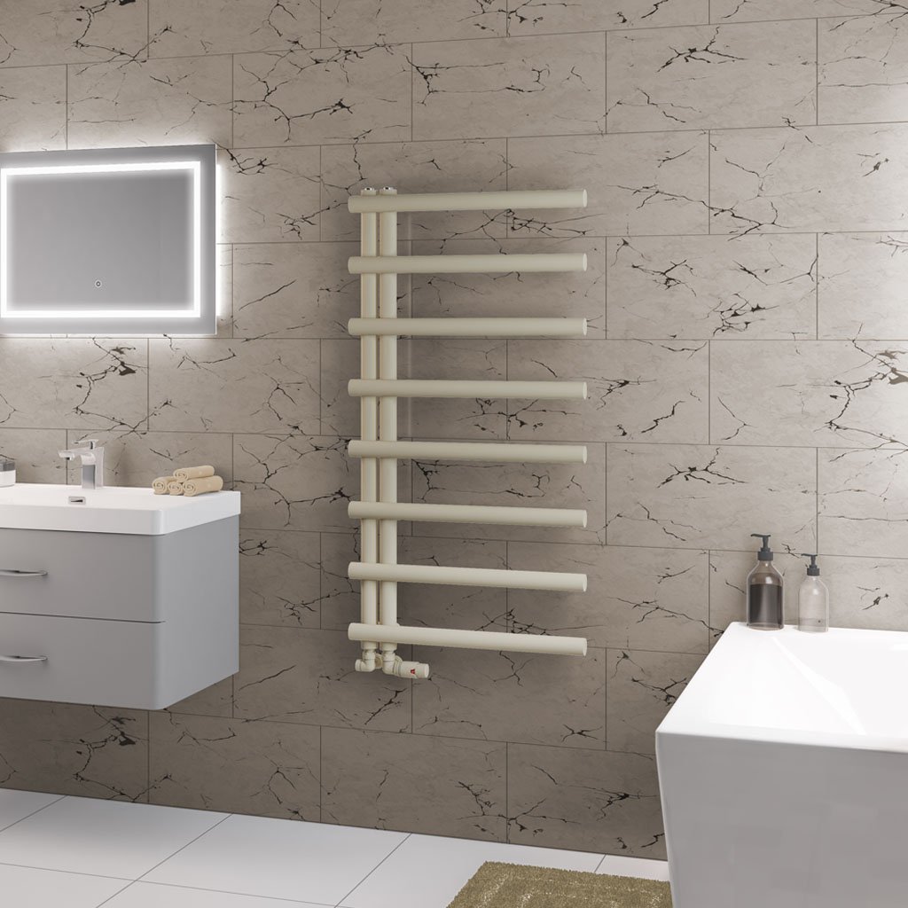 Eastbrook Marlow E-Style Designer Heated Towel Rail – Matt Cappuccino - 1150mm x 600mm