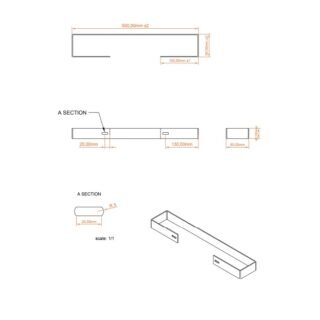 Eastbrook Addington Type 10 Towel Hanger - Chrome - Image 3