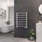 Eastbrook Tuscan Square Straight Heated Towel Rail - Gloss White