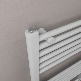 Eastbrook Wingrave Straight Heated Towel Rail - Matt Grey - Image 5