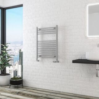 Eastbrook Wingrave Straight Heated Towel Rail - Matt Grey - Image 14