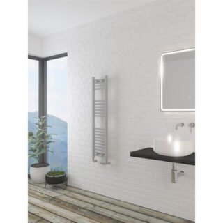 Eastbrook Wingrave Straight Heated Towel Rail - Matt Grey - Image 46