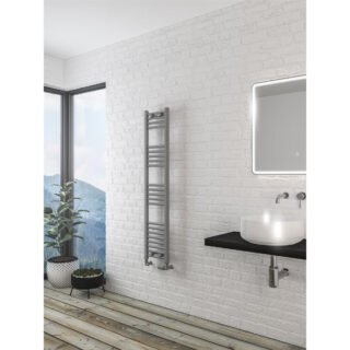 Eastbrook Wingrave Straight Heated Towel Rail - Matt Grey - Image 50