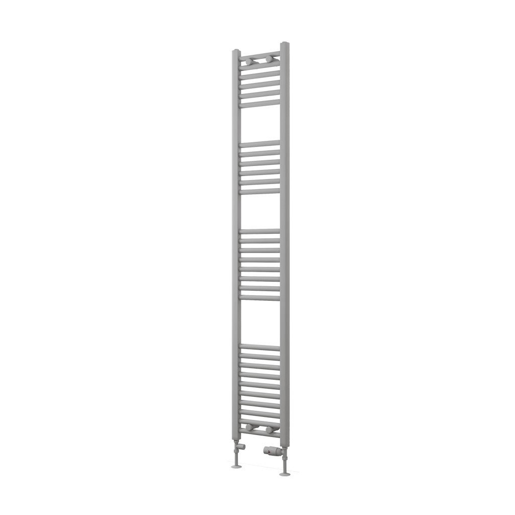 Eastbrook Wingrave Straight Heated Towel Rail – Matt Grey - 1800mm x 300mm