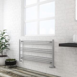 Eastbrook Wingrave Straight Heated Towel Rail - Matt Grey - Image 10