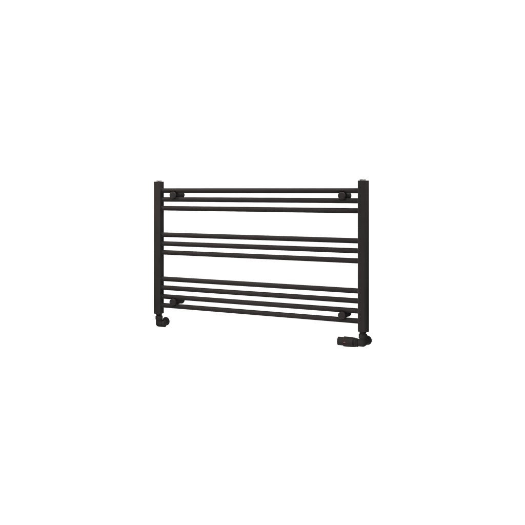 Eastbrook Wingrave Straight Heated Towel Rail – Matt Anthracite - 600mm x 1000mm