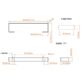Eastbrook Wingrave Flat Panel Towel Hanger - Matt Anthracite - Image 3