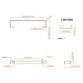 Eastbrook Wingrave Flat Panel Towel Hanger - Matt Anthracite - Image 4