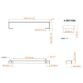 Eastbrook Wingrave Flat Panel Towel Hanger - Matt Anthracite - Image 5