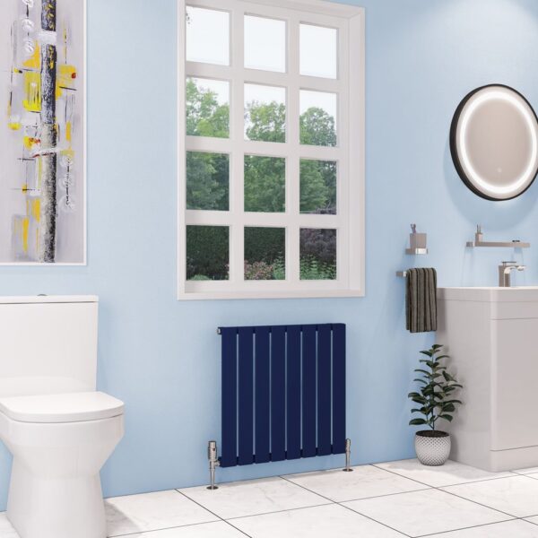 Eastbrook Deddington Single Designer Radiator - Matt Cobalt Blue