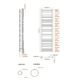 Eastbrook Corinium Round Straight Heated Towel Rail - Matt Grey - Image 13