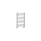 Eastbrook Corinium Round Straight Heated Towel Rail - Matt Grey - Image 2