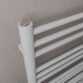 Eastbrook Corinium Round Straight Heated Towel Rail - Matt Grey - Image 3