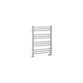 Eastbrook Corinium Round Straight Heated Towel Rail - Matt Grey - Image 5
