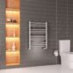Eastbrook Corinium Round Straight Heated Towel Rail - Matt Grey