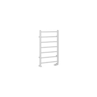 Eastbrook Tuscan Round Straight Heated Towel Rail - Gloss White - Image 2