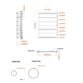 Eastbrook Tuscan Round Straight Heated Towel Rail - Matt Grey - Image 10