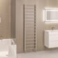 Eastbrook Tuscan Round Straight Heated Towel Rail - Matt Grey