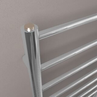 Eastbrook Tuscan Round Straight Heated Towel Rail - Chrome - Image 3