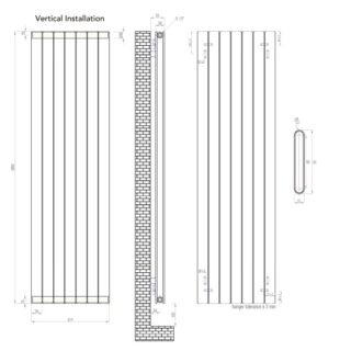Eastbrook Addington Type 20 Designer Radiator - Gloss White - Image 24