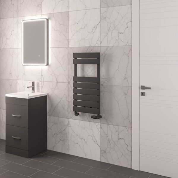 Eastbrook Addington Type 10 Designer Heated Towel Rail - Matt Anthracite
