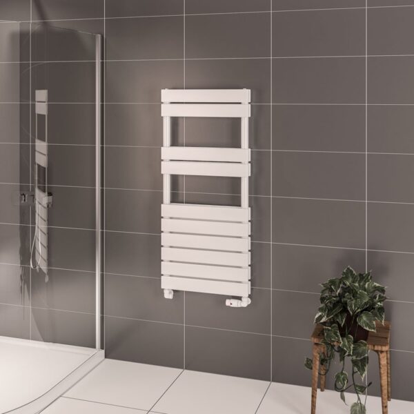 Eastbrook Addington Type 20 Designer Heated Towel Rail - Gloss White