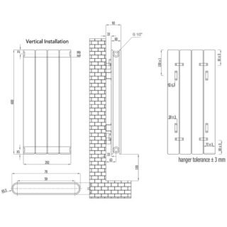 Eastbrook Addington Type 20 Designer Radiator - Gloss White - Image 4