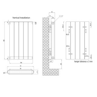 Eastbrook Addington Type 20 Designer Radiator - Gloss White - Image 18