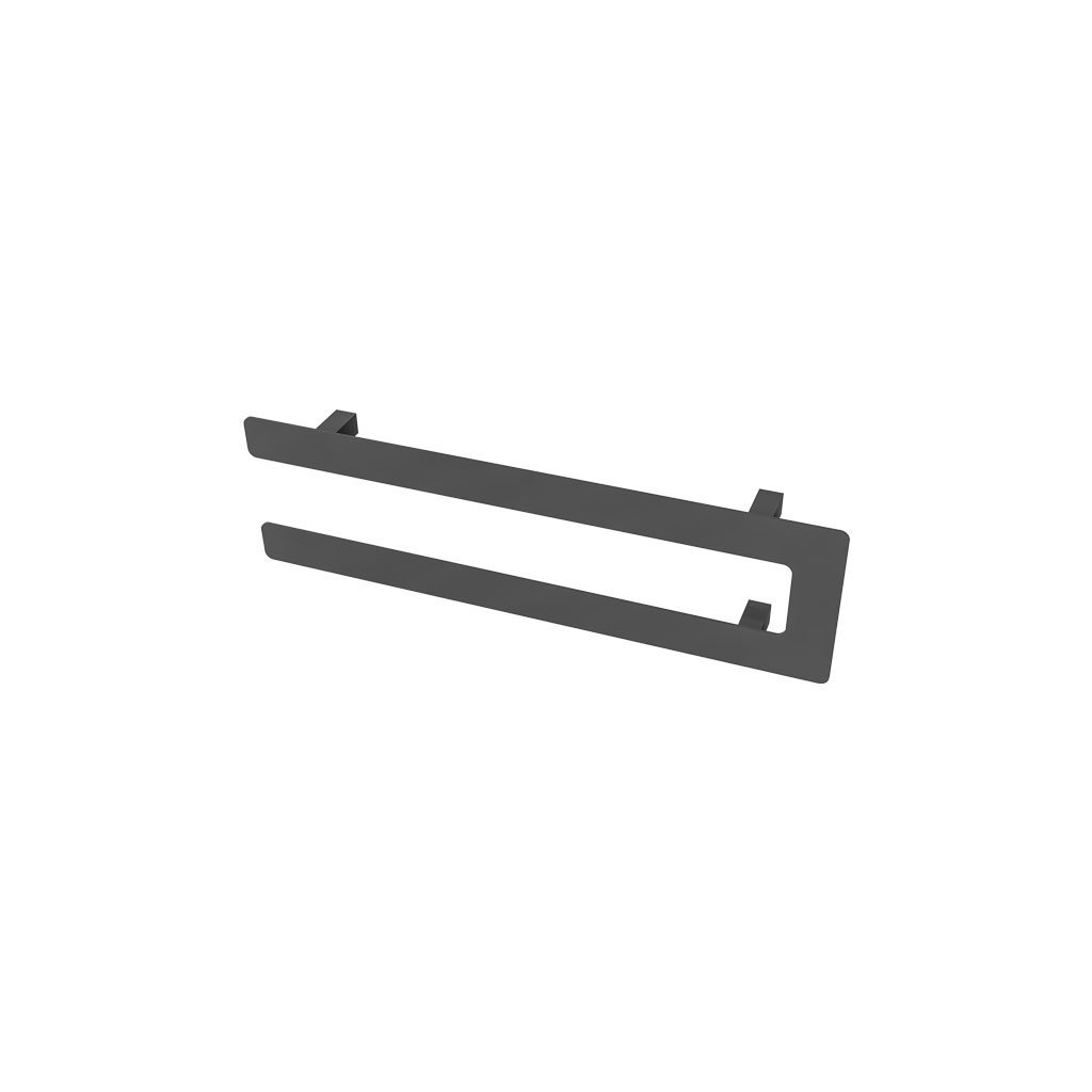 Eastbrook Universal Double Flat Style Towel Hanger – 565mm Wide - Matt Anthracite