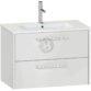 Calypso Brecon 2 Drawer Wall Hung Vanity Unit With Calypstone Aura Cirrus White Basin - 600mm Wide - No TH
