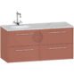 Calypso Brecon 4 Drawer Wall Hung Vanity Unit With Calypstone Aura Cirrus White Basin - 1200mm Wide - No TH - LH