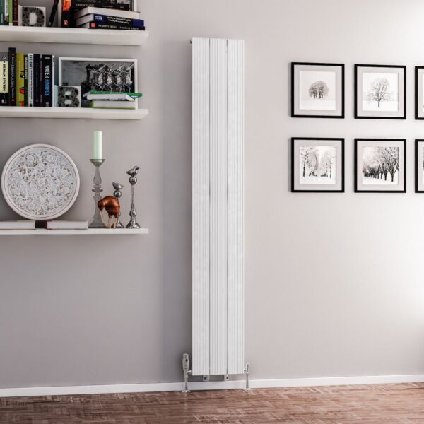 Eastbrook Mersey Aluminium Designer Radiator - Matt White - Image 2