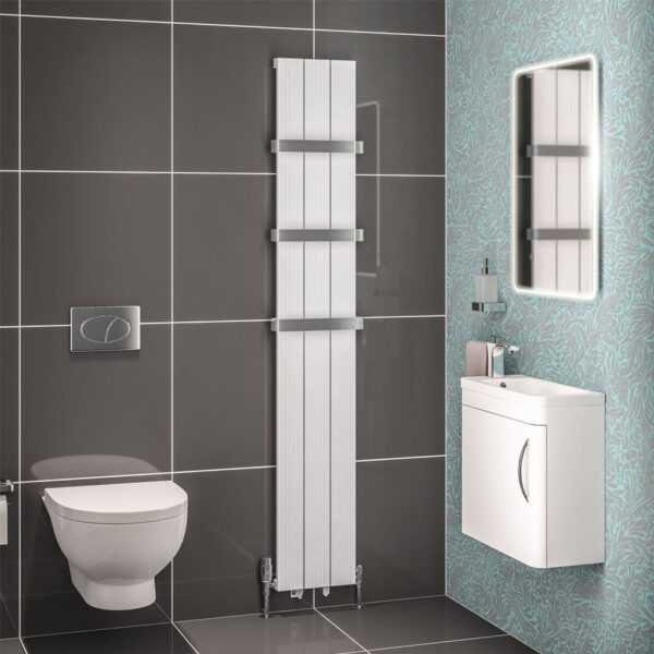 Eastbrook Mersey Aluminium Designer Radiator - Matt White - Image 7