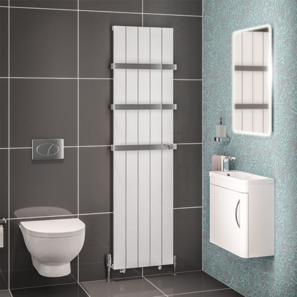 Eastbrook Mersey Aluminium Designer Radiator - Matt White - Image 9