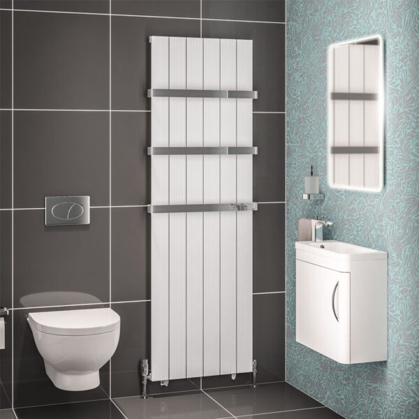 Eastbrook Mersey Aluminium Designer Radiator - Matt White - Image 10