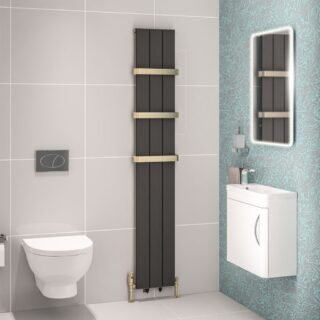 Eastbrook Mersey Aluminium Designer Radiator - Matt Anthracite - Image 7