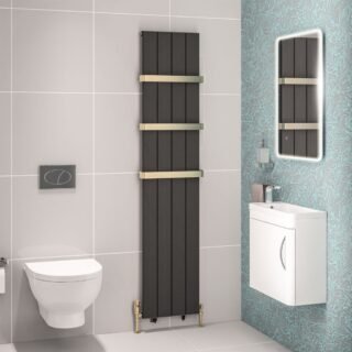 Eastbrook Mersey Aluminium Designer Radiator - Matt Anthracite - Image 8